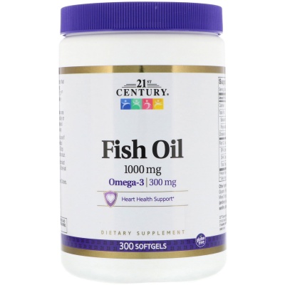  21st Century Omega-3 Fish Oil 300 