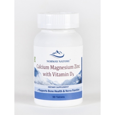  Norway Nature Calcium Magnesium Zinc + D3  90 