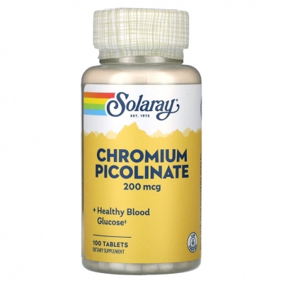  Solaray Chromium Picolinate 200  100 